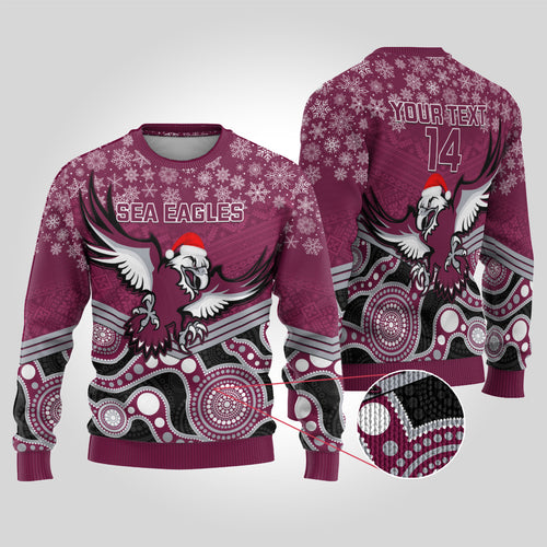 custom-sea-eagles-rugby-christmas-ugly-christmas-sweater-merry-xmas-2023-mix-aboriginal-art