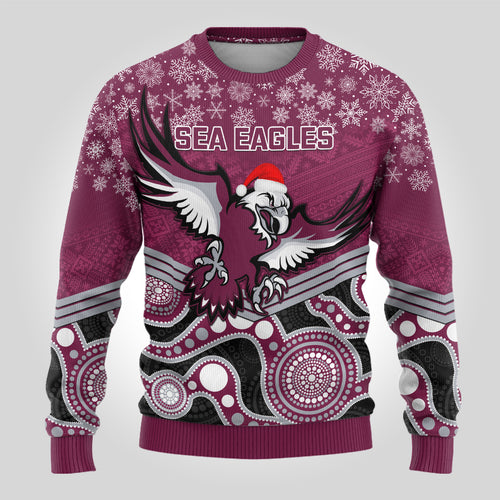 custom-sea-eagles-rugby-christmas-ugly-christmas-sweater-merry-xmas-2023-mix-aboriginal-art