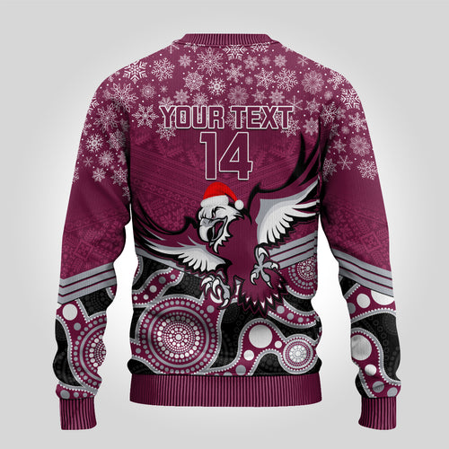 custom-sea-eagles-rugby-christmas-ugly-christmas-sweater-merry-xmas-2023-mix-aboriginal-art