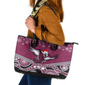 custom-sea-eagles-rugby-christmas-leather-tote-bag-merry-xmas-2023-mix-aboriginal-art