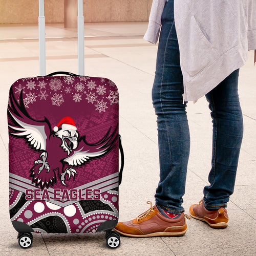 custom-sea-eagles-rugby-christmas-luggage-cover-merry-xmas-2023-mix-aboriginal-art