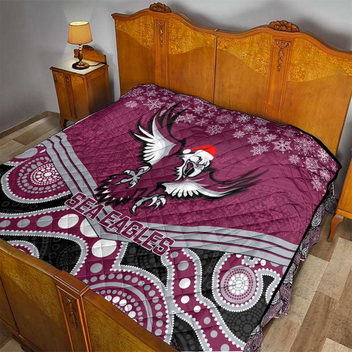 custom-sea-eagles-rugby-christmas-quilt-merry-xmas-2023-mix-aboriginal-art