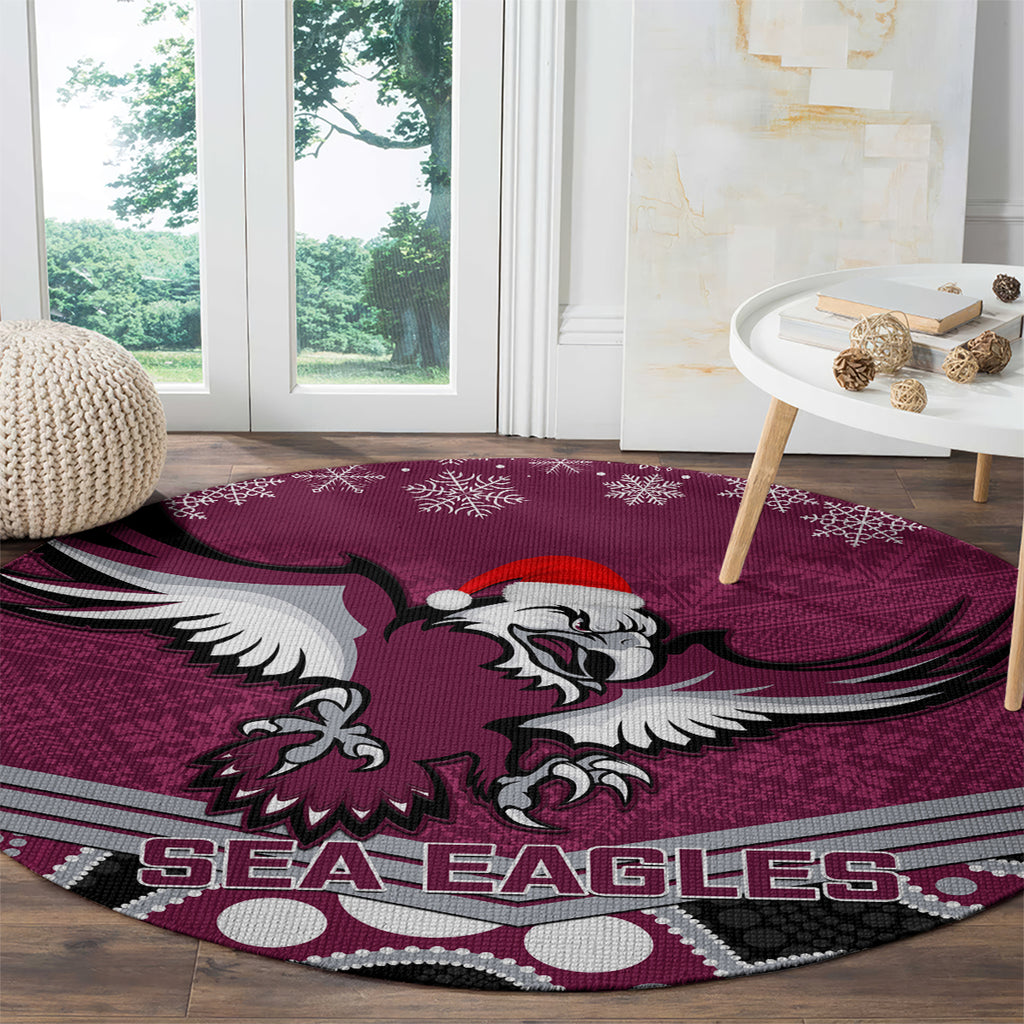 custom-sea-eagles-rugby-christmas-round-carpet-merry-xmas-2023-mix-aboriginal-art
