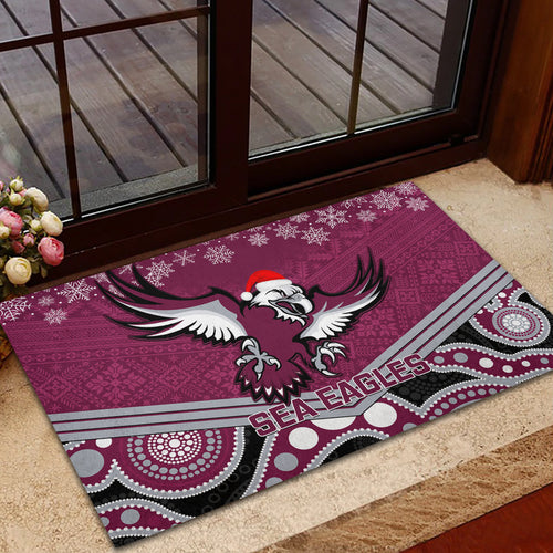custom-sea-eagles-rugby-christmas-rubber-doormat-merry-xmas-2023-mix-aboriginal-art