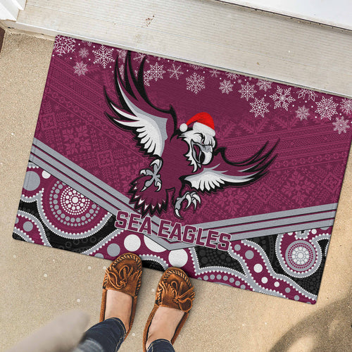 custom-sea-eagles-rugby-christmas-rubber-doormat-merry-xmas-2023-mix-aboriginal-art