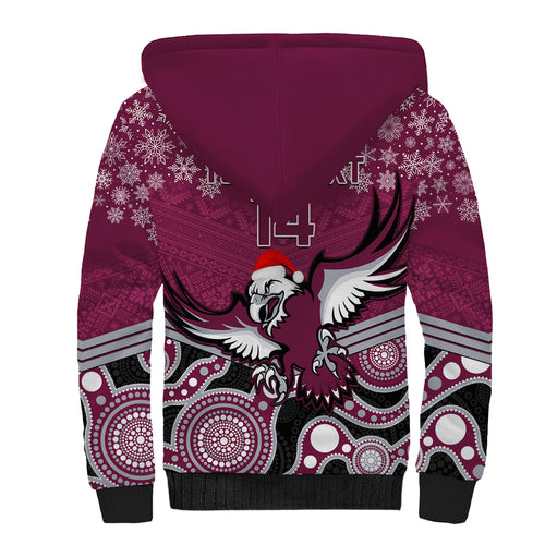 custom-sea-eagles-rugby-christmas-sherpa-hoodie-merry-xmas-2023-mix-aboriginal-art