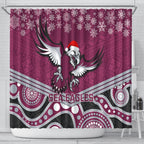 custom-sea-eagles-rugby-christmas-shower-curtain-merry-xmas-2023-mix-aboriginal-art