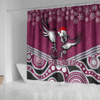 custom-sea-eagles-rugby-christmas-shower-curtain-merry-xmas-2023-mix-aboriginal-art