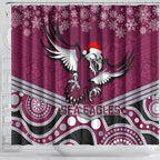 custom-sea-eagles-rugby-christmas-shower-curtain-merry-xmas-2023-mix-aboriginal-art
