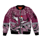 custom-sea-eagles-rugby-christmas-sleeve-zip-bomber-jacket-merry-xmas-2023-mix-aboriginal-art