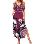 custom-sea-eagles-rugby-christmas-summer-maxi-dress-merry-xmas-2023-mix-aboriginal-art
