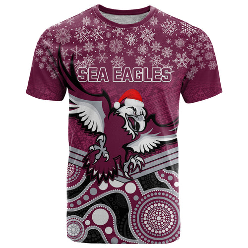custom-sea-eagles-rugby-christmas-t-shirt-merry-xmas-2023-mix-aboriginal-art