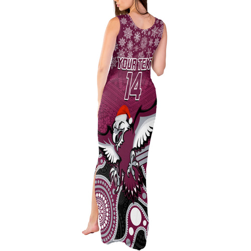 custom-sea-eagles-rugby-christmas-tank-maxi-dress-merry-xmas-2023-mix-aboriginal-art