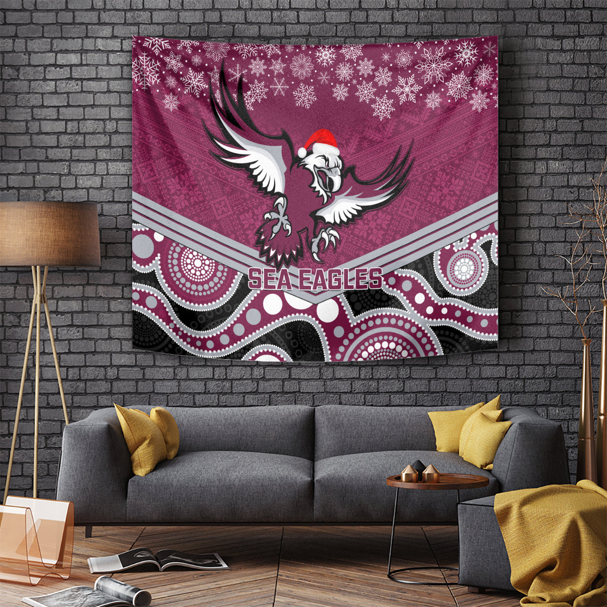 custom-sea-eagles-rugby-christmas-tapestry-merry-xmas-2023-mix-aboriginal-art
