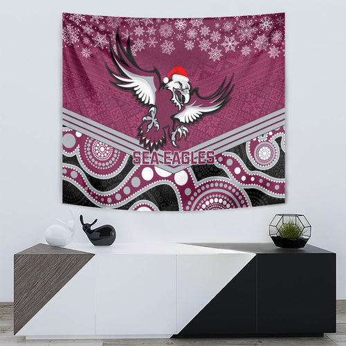 custom-sea-eagles-rugby-christmas-tapestry-merry-xmas-2023-mix-aboriginal-art