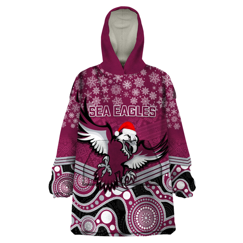 custom-sea-eagles-rugby-christmas-wearable-blanket-hoodie-merry-xmas-2023-mix-aboriginal-art