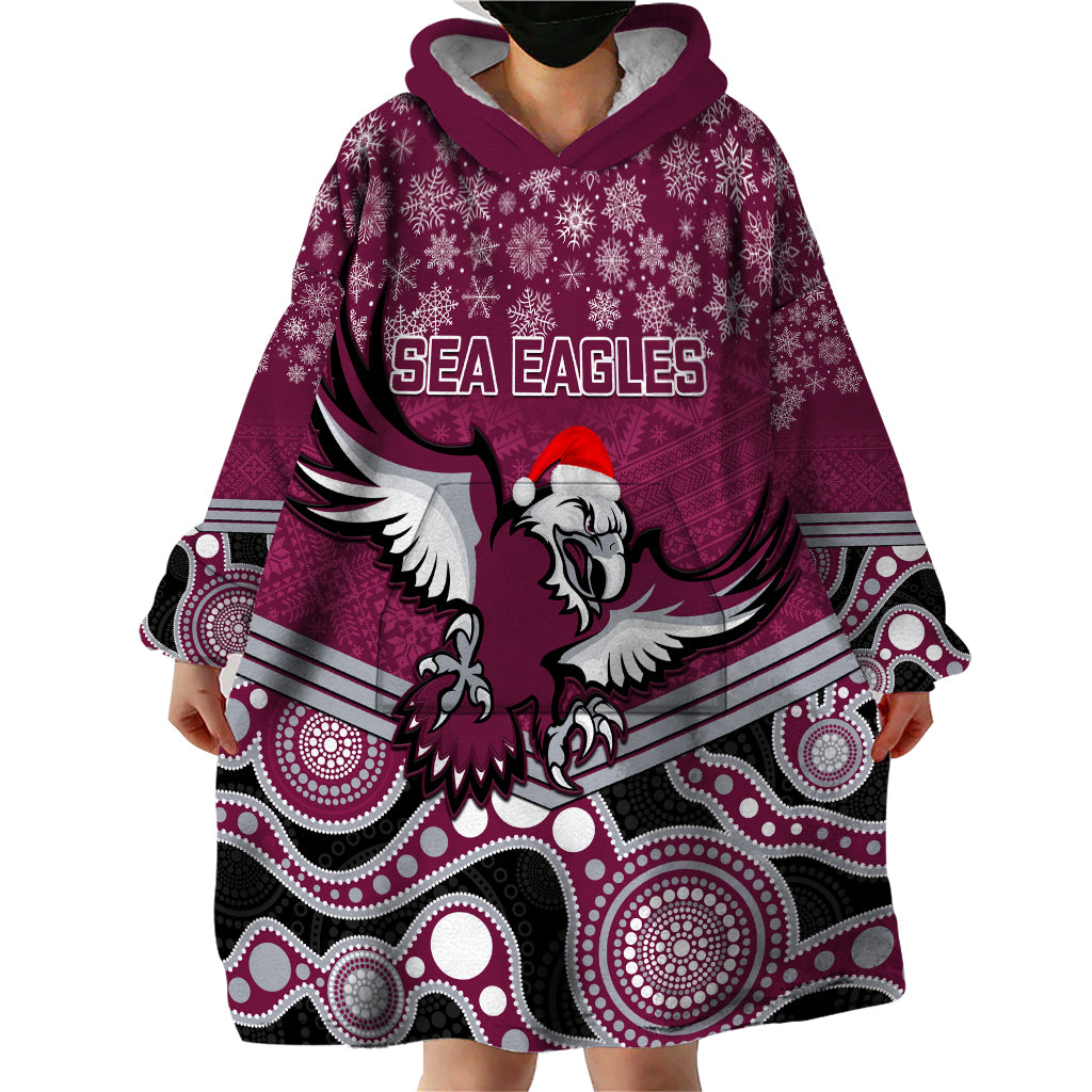 custom-sea-eagles-rugby-christmas-wearable-blanket-hoodie-merry-xmas-2023-mix-aboriginal-art