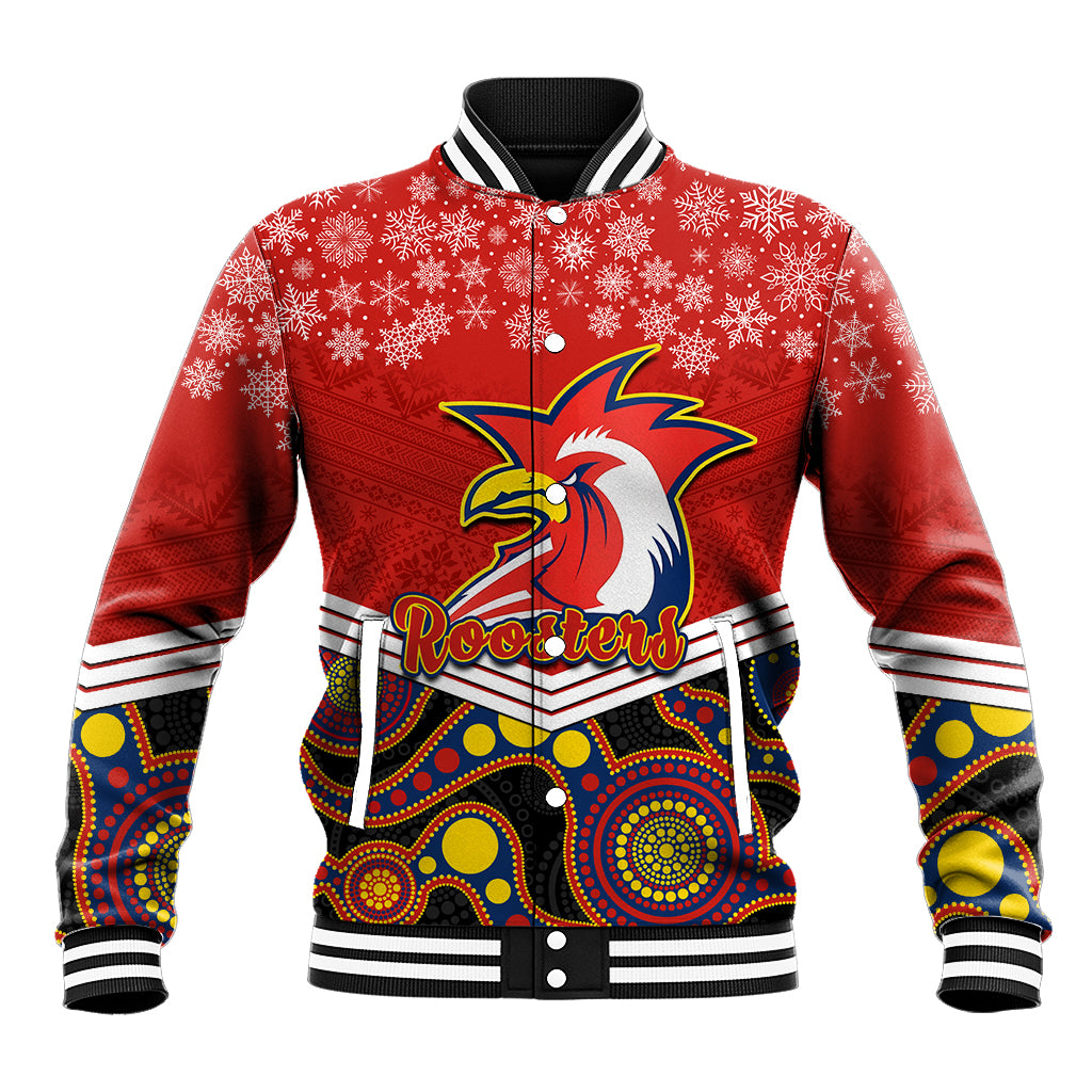 custom-roosters-rugby-christmas-baseball-jacket-merry-xmas-2023-mix-aboriginal-art