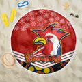 custom-roosters-rugby-christmas-beach-blanket-merry-xmas-2023-mix-aboriginal-art