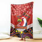 custom-roosters-rugby-christmas-blanket-merry-xmas-2023-mix-aboriginal-art