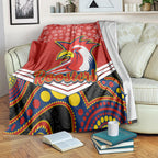 custom-roosters-rugby-christmas-blanket-merry-xmas-2023-mix-aboriginal-art