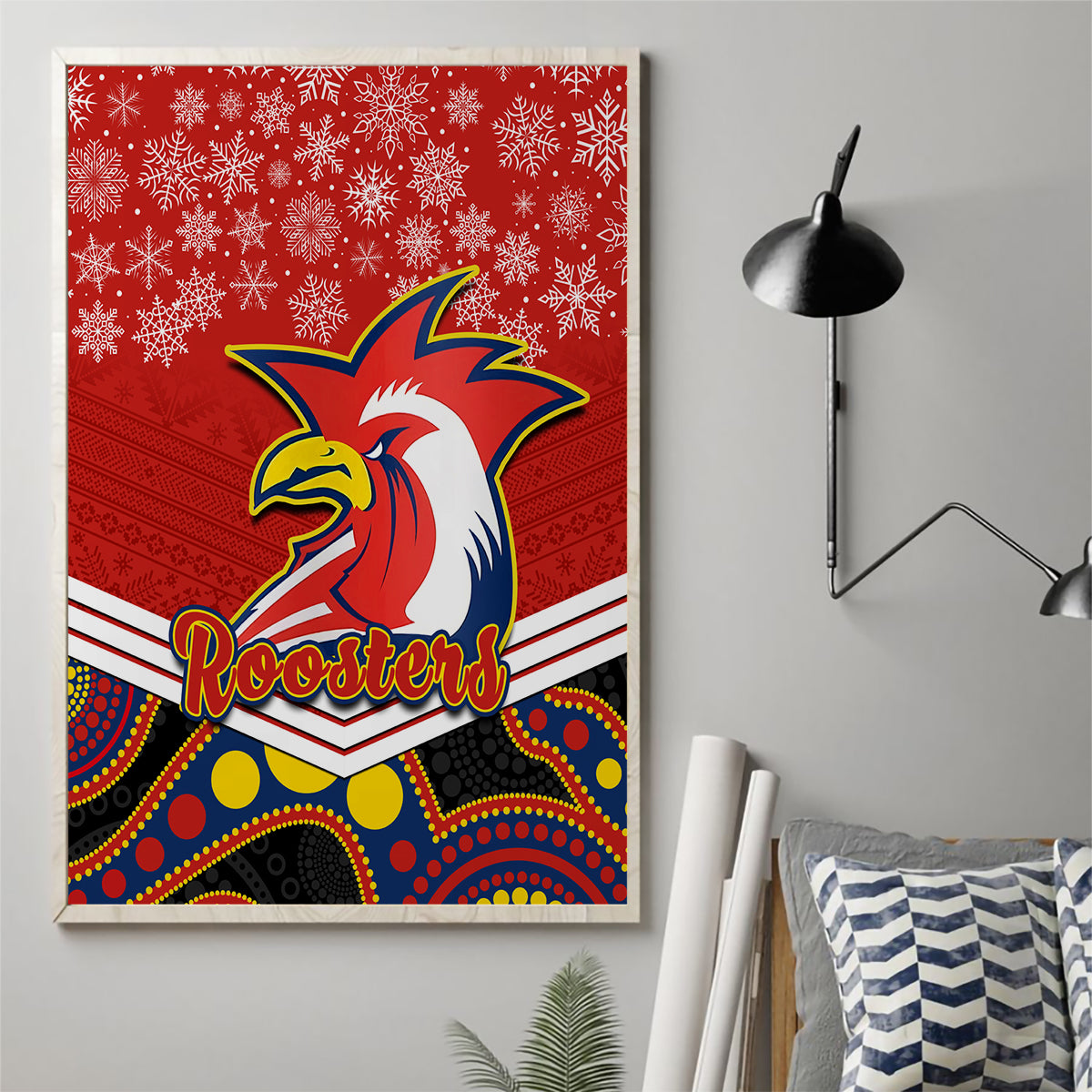 custom-roosters-rugby-christmas-canvas-wall-art-merry-xmas-2023-mix-aboriginal-art