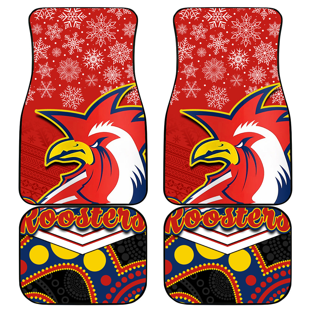 custom-roosters-rugby-christmas-car-mats-merry-xmas-2023-mix-aboriginal-art