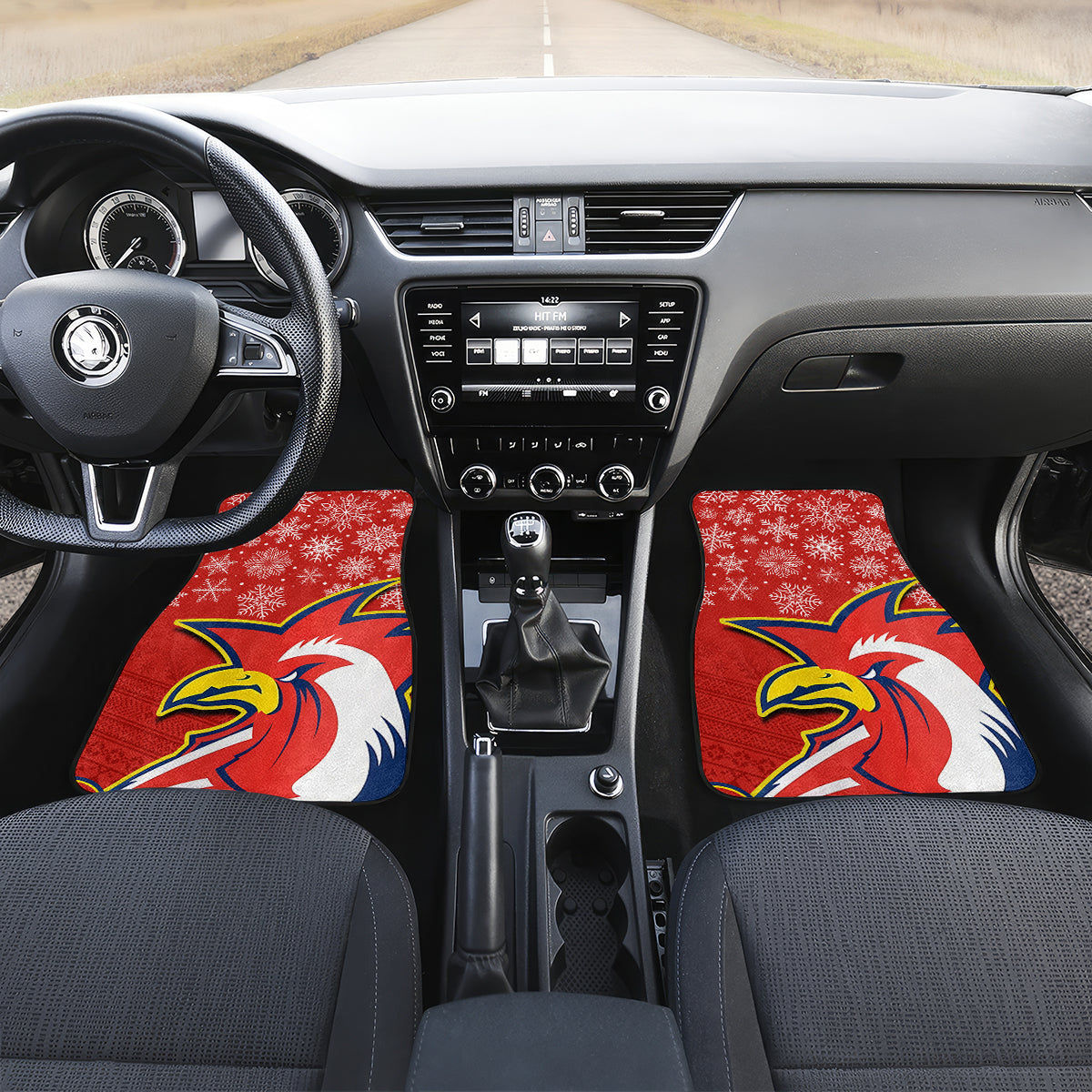 custom-roosters-rugby-christmas-car-mats-merry-xmas-2023-mix-aboriginal-art