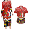 custom-roosters-rugby-christmas-couples-matching-long-sleeve-bodycon-dress-and-hawaiian-shirt-merry-xmas-2023-mix-aboriginal-art