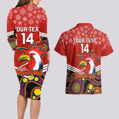 custom-roosters-rugby-christmas-couples-matching-long-sleeve-bodycon-dress-and-hawaiian-shirt-merry-xmas-2023-mix-aboriginal-art
