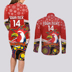 custom-roosters-rugby-christmas-couples-matching-long-sleeve-bodycon-dress-and-long-sleeve-button-shirt-merry-xmas-2023-mix-aboriginal-art