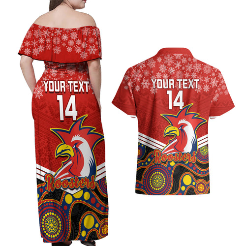 custom-roosters-rugby-christmas-couples-matching-off-shoulder-maxi-dress-and-hawaiian-shirt-merry-xmas-2023-mix-aboriginal-art