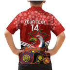 custom-roosters-rugby-christmas-family-matching-mermaid-dress-and-hawaiian-shirt-merry-xmas-2023-mix-aboriginal-art