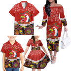 custom-roosters-rugby-christmas-family-matching-off-shoulder-long-sleeve-dress-and-hawaiian-shirt-merry-xmas-2023-mix-aboriginal-art