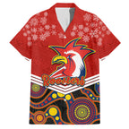 custom-roosters-rugby-christmas-family-matching-off-shoulder-long-sleeve-dress-and-hawaiian-shirt-merry-xmas-2023-mix-aboriginal-art