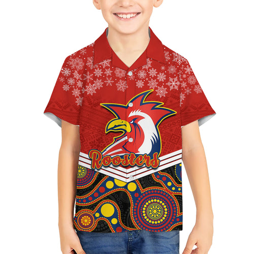 custom-roosters-rugby-christmas-hawaiian-shirt-merry-xmas-2023-mix-aboriginal-art