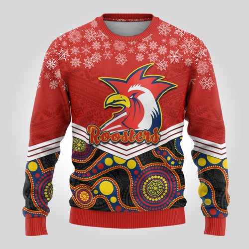 custom-roosters-rugby-christmas-ugly-christmas-sweater-merry-xmas-2023-mix-aboriginal-art