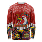 custom-roosters-rugby-christmas-long-sleeve-shirt-merry-xmas-2023-mix-aboriginal-art