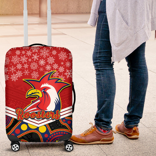 custom-roosters-rugby-christmas-luggage-cover-merry-xmas-2023-mix-aboriginal-art