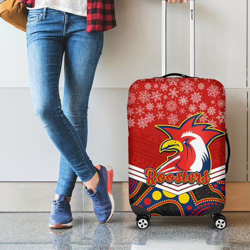 custom-roosters-rugby-christmas-luggage-cover-merry-xmas-2023-mix-aboriginal-art