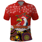 custom-roosters-rugby-christmas-polo-shirt-merry-xmas-2023-mix-aboriginal-art