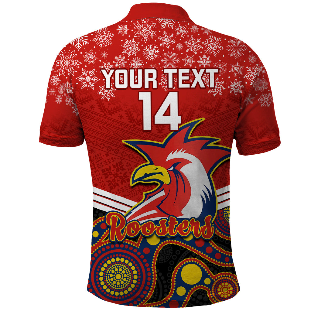 custom-roosters-rugby-christmas-polo-shirt-merry-xmas-2023-mix-aboriginal-art