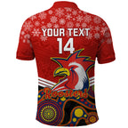 custom-roosters-rugby-christmas-polo-shirt-merry-xmas-2023-mix-aboriginal-art