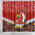 custom-roosters-rugby-christmas-shower-curtain-merry-xmas-2023-mix-aboriginal-art