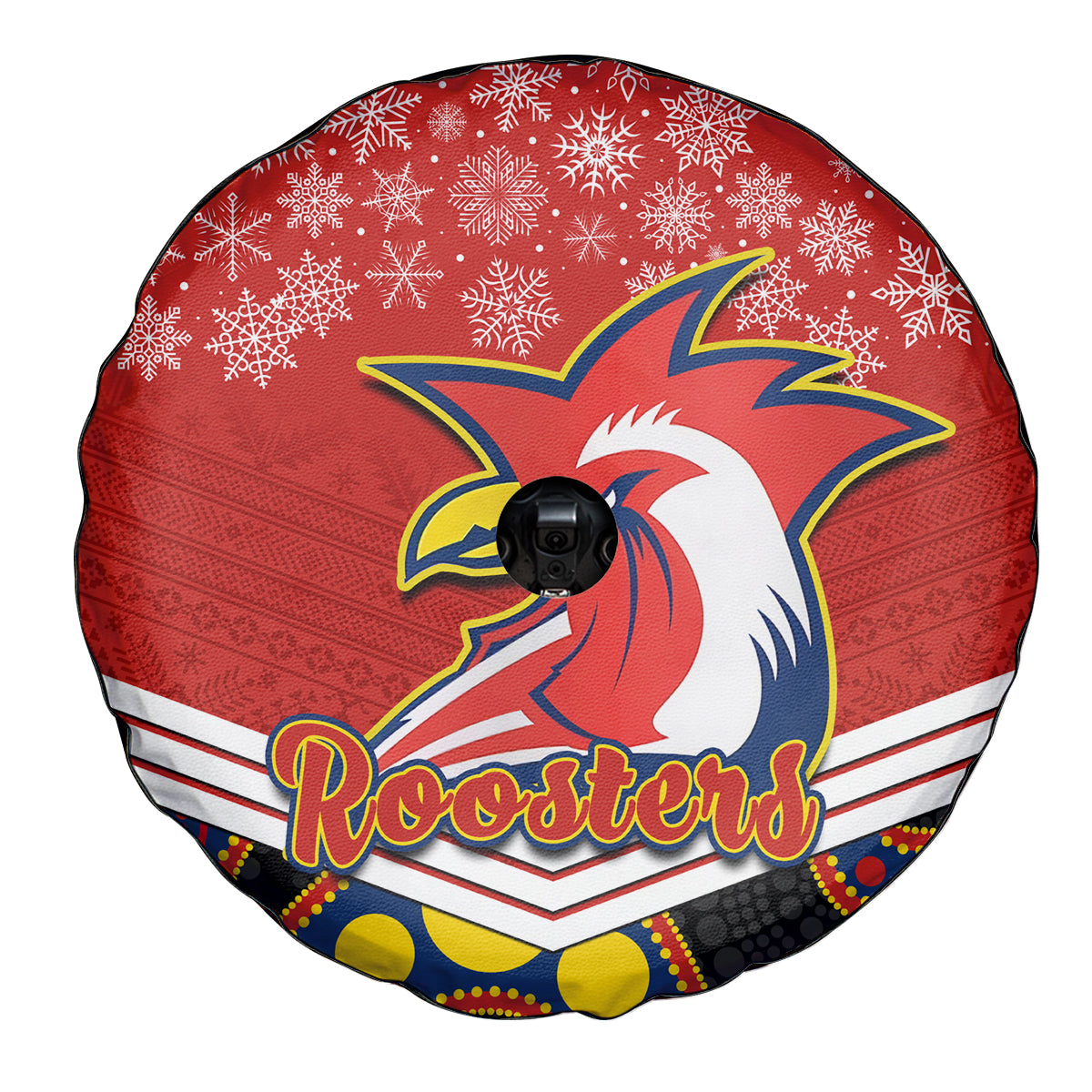 custom-roosters-rugby-christmas-spare-tire-cover-merry-xmas-2023-mix-aboriginal-art