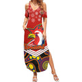 custom-roosters-rugby-christmas-summer-maxi-dress-merry-xmas-2023-mix-aboriginal-art