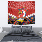 custom-roosters-rugby-christmas-tapestry-merry-xmas-2023-mix-aboriginal-art