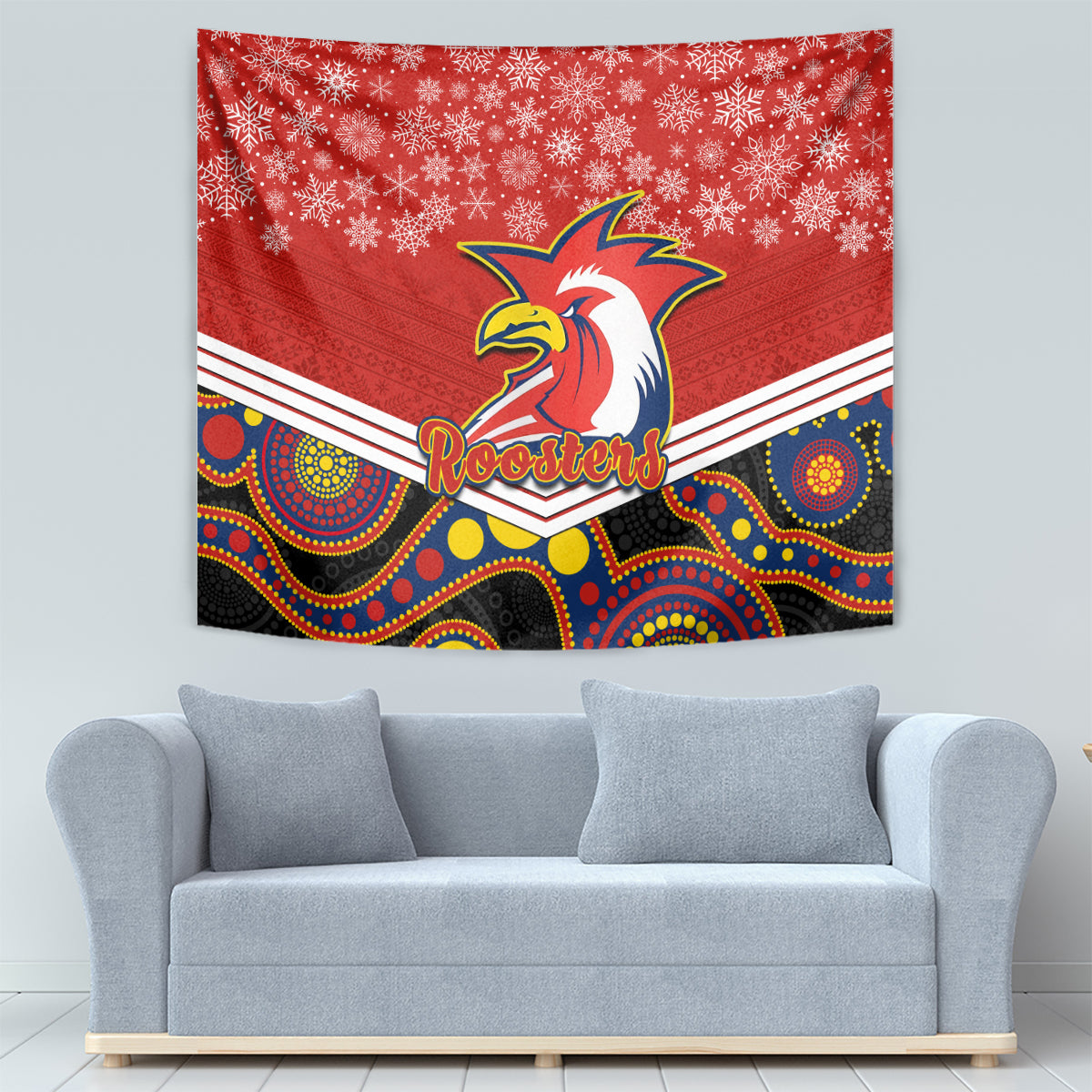 custom-roosters-rugby-christmas-tapestry-merry-xmas-2023-mix-aboriginal-art