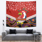 custom-roosters-rugby-christmas-tapestry-merry-xmas-2023-mix-aboriginal-art