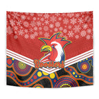 custom-roosters-rugby-christmas-tapestry-merry-xmas-2023-mix-aboriginal-art
